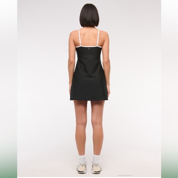 NWT Abercrombie & Fitch Mini Dress Skort Athletic Black White Size XXS Size 0 - Picture 2 of 16